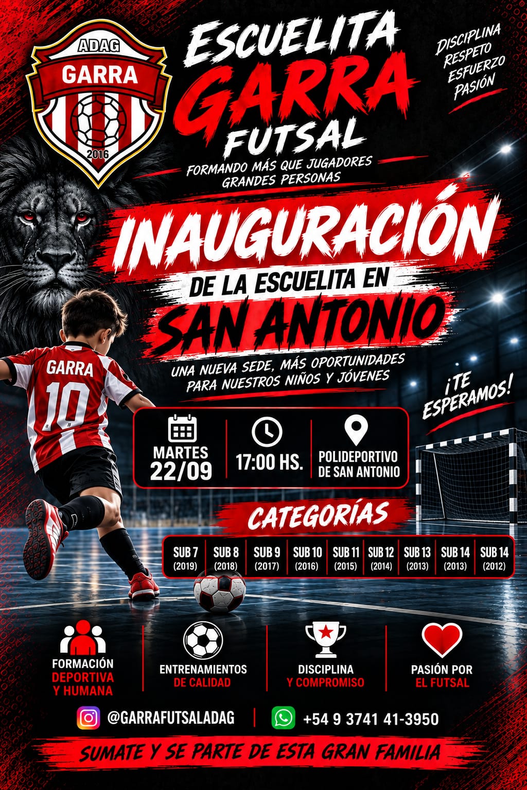 ESCUELA DE FUTSAL GARRA
